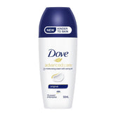 Dove advanced care antiperspirant deodorant bottle on a white background